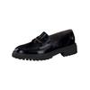 Slipper PAUL GREEN "Paul Green Slipper Leder", Damen, Gr. 38, schwarz (schwarz lack), Leder, casual, Schuhe
