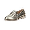 Slipper REGARDE LE CIEL "Regarde Le Ciel Slipper Leder", Damen, Gr. 38, grau (platin), Leder, casual, Schuhe