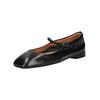 Riemchenballerina PAVEMENT "Pavement Ballerinas Leder", Damen, Gr. 39, schwarz, Leder, casual, Schuhe