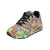 Sneaker SKECHERS "Skechers Sneaker Lederimitat", Damen, Gr. 37, bunt (multicolor), Lederimitat, casual, Schuhe
