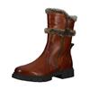 Stiefelette BAGATT "BAGATT Stiefelette Leder/Textil", Damen, Gr. 38, braun (cognac), Leder, Textil, casual, Schuhe