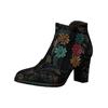 Stiefelette LAURA VITA "LAURA VITA Stiefelette Leder", Damen, Gr. 39, bunt (blau, multi), Leder, casual, Schuhe