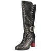 Stiefel LAURA VITA "LAURA VITA Stiefel Leder/Textil", Damen, Gr. 36, silber, Leder, Textil, casual, Schuhe