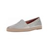 Espadrille GABOR "Gabor Halbschuhe Leder", Damen, Gr. 39, silber, Leder, casual, Schuhe