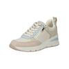 Sneaker TAMARIS "Tamaris Sneaker Lederimitat", Damen, Gr. 40, blau (beige, blau), Lederimitat, casual, Schuhe