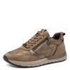 Plateausneaker TAMARIS, Damen, Gr. 42, rosa (beige, roségoldfarben), Textil, Lederimitat, sportlich, Schuhe, Freizeitschuh, Halbschuh, Schnürschuh in veganer Verarbeitung