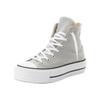 Sneaker CONVERSE "CHUCK TAYLOR ALL STAR LIFT PLATFORM", Gr. 42, grau area, weiß, schwarz, Textil, sportlich, Schuhe
