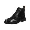 Schnürstiefelette MELVIN & HAMILTON "Melvin & Hamilton Stiefelette Leder", Herren, Gr. 44, schwarz, Leder, casual, Schuhe