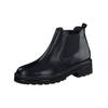Stiefelette PAUL GREEN "Paul Green Stiefelette Leder/Textil", Damen, Gr. 38, schwarz, Leder, Textil, casual, Schuhe