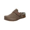 Pantolette THINK "Think Pantoletten Veloursleder", Damen, Gr. 41, braun, Veloursleder, casual, Schuhe