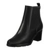 Stiefelette IGI & CO "IGI & CO Stiefelette Leder", Damen, Gr. 40, schwarz, Leder, casual, Schuhe