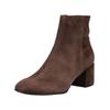 Stiefelette HÖGL "Högl Stiefelette Veloursleder", Damen, Gr. 41, braun, Veloursleder, casual, Schuhe