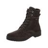 Schnürstiefelette LEGERO "Legero Stiefelette Veloursleder", Damen, Gr. 38,5, grau, Veloursleder, casual, Schuhe