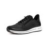 Sneaker ARA "Ara Sneaker Leder", Damen, Gr. 39, schwarz, Leder, casual, Schuhe