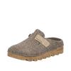 Clog RIEKER, Damen, Gr. 36, beige, Textil, casual, Schuhe, Sabot, Hausschuh, Casual-Clog, Plateausohle, zum Schlupfen