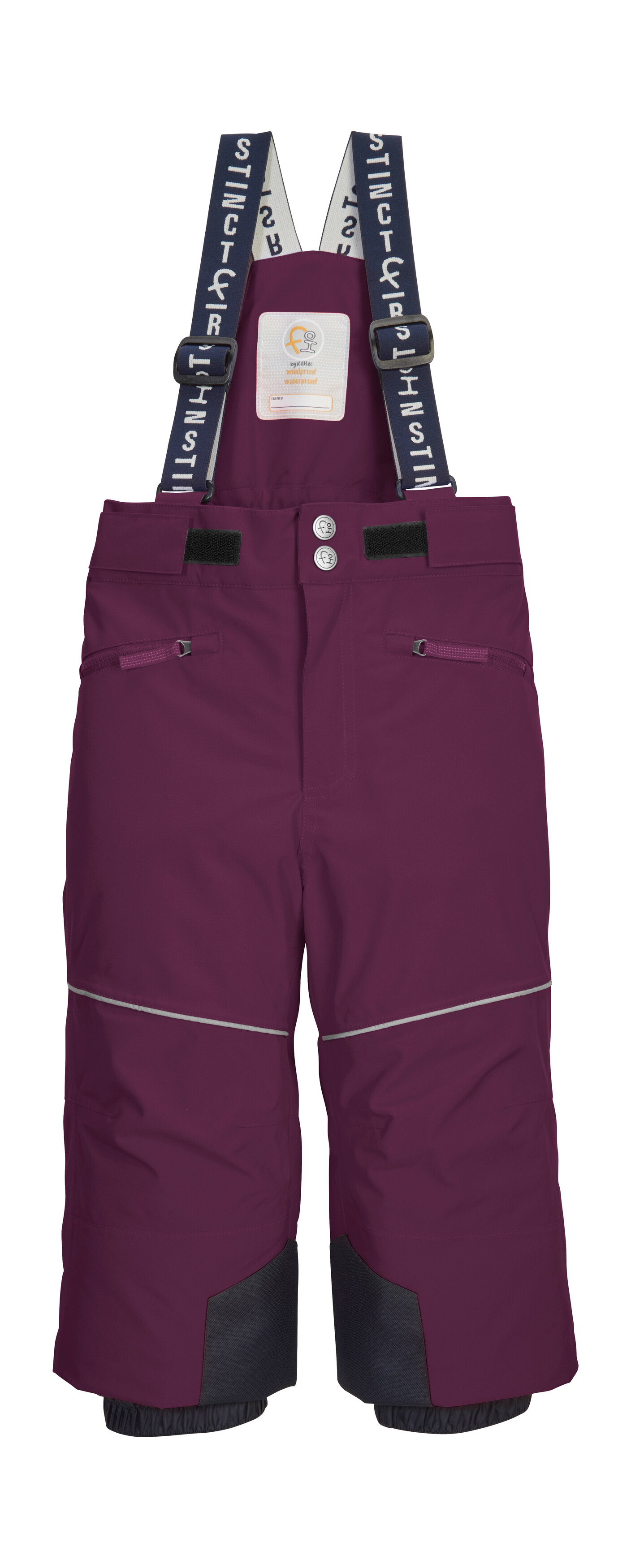 Skihose "FISW 48 MNS SKI PNTS", Kinder, Gr. 86/92, Normalgrößen, pflaume, Oberstoff: 100% Polyester, Futter: 100% Polyester, Füllung: 100% Polyester, FIRST INSTINCT BY KILLTEC, Sportlich, Hosen, Wasser- und winddichte Schneehose mit Grow-Up-Funktion... Image
