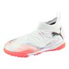 Fußballschuh PUMA "FUTURE 8 MATCH TT + MID JR", Gr. 38, puma weiß, puma schwarz, glowing rot, Synthetik, sportlich, Schuhe, für synthetische Hartplätze