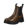 Stiefelette FLY LONDON "Fly London Stiefelette Leder/Textil", Damen, Gr. 41, grün (oliv), Leder, Textil, casual, Schuhe