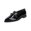 Slipper PAUL GREEN "Paul Green Slipper Lederimitat", Damen, Gr. 37,5, schwarz (schwarz lack), Lederimitat, casual, Schuhe