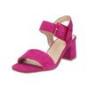 Riemchensandale ARA "Ara Sandalen Veloursleder", Damen, Gr. 38, pink, Veloursleder, casual, Schuhe
