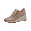 Sneaker MARCO TOZZI "Marco Tozzi Sneaker Leder/Textil", Damen, Gr. 39, grau (platinum), Leder, Textil, casual, Schuhe