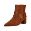 Stiefelette HÖGL "Högl Stiefelette Veloursleder", Damen, Gr. 40, nut, Veloursleder, casual, Schuhe