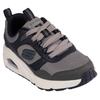 Sneaker SKECHERS "UNO - RETRO GROOVE", Kinder, Gr. 31, braun (braun, schwarz), Lederimitat, casual, Schuhe, Freizeitschuh mit Memory Foam, Größenschablone zum Download
