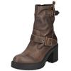 High-Heel-Stiefelette NERO GIARDINI "Nero Giardini Stiefelette Leder", Damen, Gr. 38, moro, Leder, casual, Schuhe