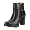 High-Heel-Stiefelette PIKOLINOS "PIKOLINOS Stiefelette Leder", Damen, Gr. 42, schwarz (schwarz, schwarz), Leder, casual, Schuhe