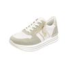 Sneaker REMONTE "Remonte Sneaker Lederimitat", Damen, Gr. 41, weiß (sanftes weiß), Lederimitat, casual, Schuhe