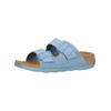 Pantolette FLY LONDON "Fly London Pantoletten Leder", Damen, Gr. 37, blau (hellblau), Leder, casual, Schuhe