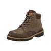 Schnürstiefelette PANTOFOLA D´ORO "Pantofola d'Oro Stiefelette Leder/Textil", Gr. 45, grau (taupe), Leder, Textil, casual, Schuhe