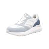 Sneaker RIEKER "Rieker Sneaker Veloursleder/Textil", Damen, Gr. 38, blau (blau, weiß), Veloursleder, Textil, casual, Schuhe