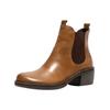 Stiefelette FLY LONDON "Fly London Stiefelette Leder/Textil", Damen, Gr. 36, braun (camel), Leder, Textil, casual, Schuhe
