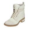 Schnürstiefelette MUSTANG SHOES "Mustang Shoes Stiefelette Lederimitat", Damen, Gr. 39, grau, Lederimitat, casual, Schuhe