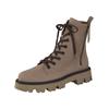 Schnürstiefelette PAUL GREEN "Paul Green Stiefelette Nubukleder", Damen, Gr. 39, beige, Nubukleder, casual, Schuhe