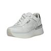 Sneaker REPLAY "Replay Sneaker Leder/Textil", Damen, Gr. 40, weiß (weiß, silber), Leder, Textil, casual, Schuhe