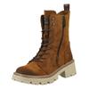 Schnürstiefelette MUSTANG SHOES "Mustang Shoes Stiefelette Lederimitat", Damen, Gr. 37, braun (nussbraun), Lederimitat, casual, Schuhe