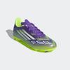 Fußballschuh ADIDAS PERFORMANCE "F50 LEAGUE KIDS FG/MG", Gr. 34, lila rush, cloud weiß, lucid lemon, Synthetik, Textil, sportlich, Schuhe, geeignet für Rasen- und Kunstrasenplätze