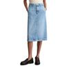 Jeansrock MARC O'POLO "aus TENCEL™ Lyocell", Damen, Gr. 31, tinted light blau wash, Obermaterial: 76% Lyocell, 24% Baumwolle, unifarben, elegant, normal, Röcke