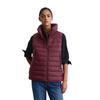 Steppweste MARC O'POLO "mit recycelten Materialien", Damen, Gr. 40, rot (aubergine rot), Obermaterial: 100% Polyamid; Füllung: 100% Nicht verfügbar; Futter: 100% Nicht verfügbar, unifarben, casual, figurbetont, Westen