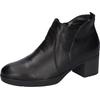 Ankleboots WALDLÄUFER "H-NADJA", Damen, Gr. 4,5 (37,5), schwarz, Nappaleder, unifarben, klassisch, Schuhe, Kurz-Stiefelette, Bequemschuh, Blockabsatz, in Komfortweite H