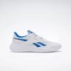 Laufschuh REEBOK "REEBOK LITE 4", Gr. 43, weiß, hazy grau, optimum blau, Textil, Synthetik, sportlich, Schuhe