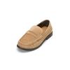 Loafer MARC O'POLO "aus hochwertigem Velours-Rindleder", Damen, Gr. 42, light pure sand, Obermaterial: 100% Leder (Rind), Schuhe