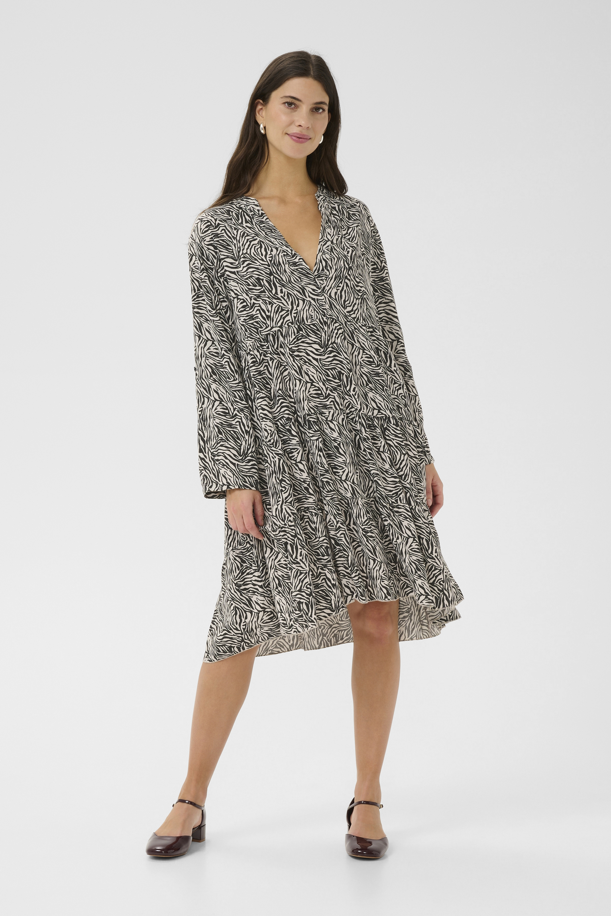 Kleid A-shape Animal Stripes animal Image