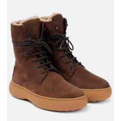 Gommino Leather Lace-Up Boots
