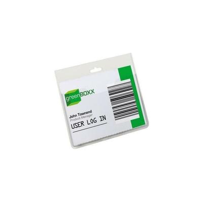 Namensschild 90 x 60 mm (B x H) inkl. 24 Einsteckschilder kombinierbar mit Kette Clip Textilband Image
