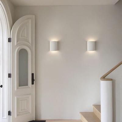 2er Set led Modern Wandleuchte Kreative Innen Wandlampe Up Down Deckenlampe Lampe Wand Milchig Weiß Image
