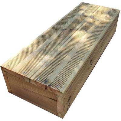 Blockstufen Holz modulierbar-2 Bretter B80cm H17cm Image