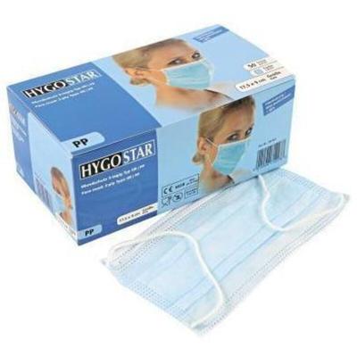 Mundschutz Einweg en 14683 Polypropylen-Vlies blau 50 St./Pack. Image